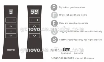Long Distance Remote Control with RF transmitter for motorized window coverings