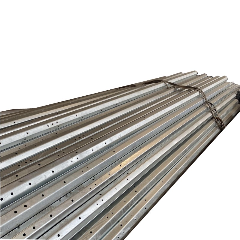 Galvanized Steel Tapered Power Pole With Steel Pole