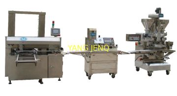2 Horizontal Hoppers Cookie Production Line Suitable For Elastic Dough / Nonelastic Dough
