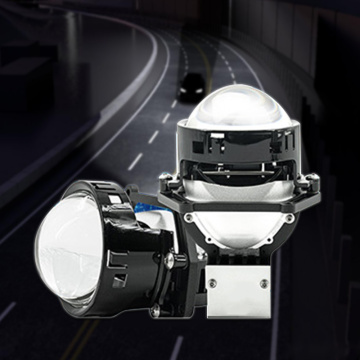Lente de projetor LED de feixe duplo para carros