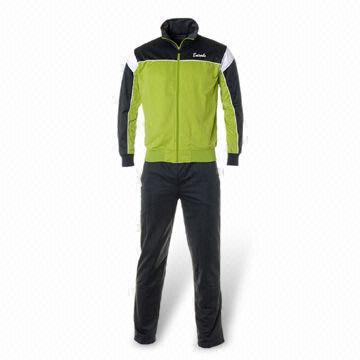 Men's Tracksuit, Made of 100% Polyester, with Embroidered Logos