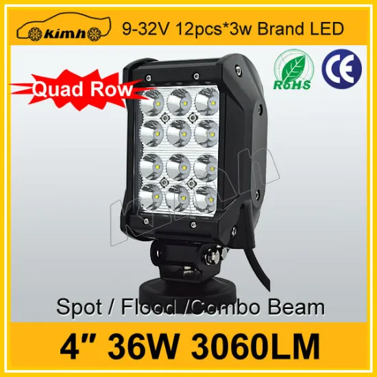 CE,RoHS,IP68,IP67, E-Marketc Certification 36W led strip light bar