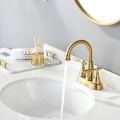 Ystafell ymolchi pres caboledig faucet aur matte di -gyfoed