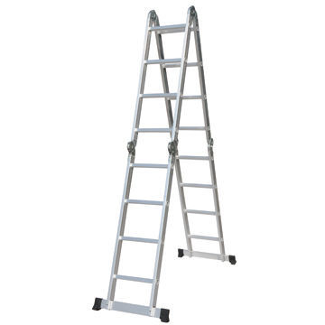 150kg Maximum Loading Small Hinge Multipurpose Aluminum Ladder with EN 131 Approval, 4x4 Steps