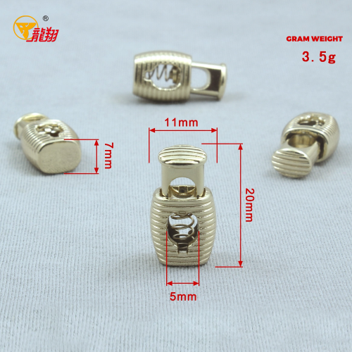 قفل سلك زنبركي معدني بيضاوي مضلع