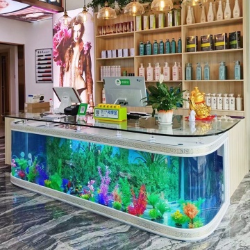 Wholesale Customized Office & Hotel Front Desk Fish Tank Aquarium Decorations