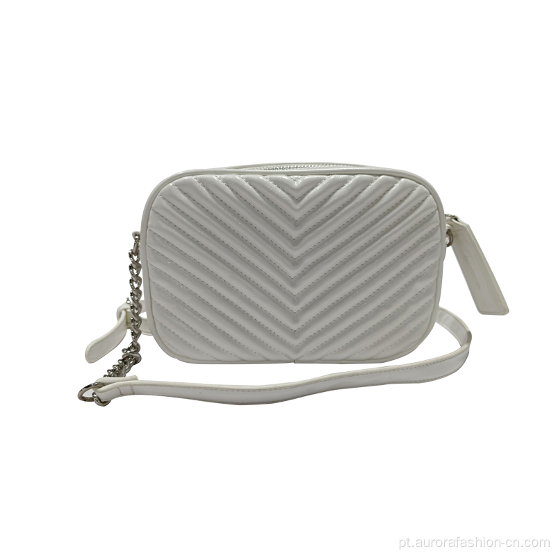 Pequeno saco crossbody acolchoado