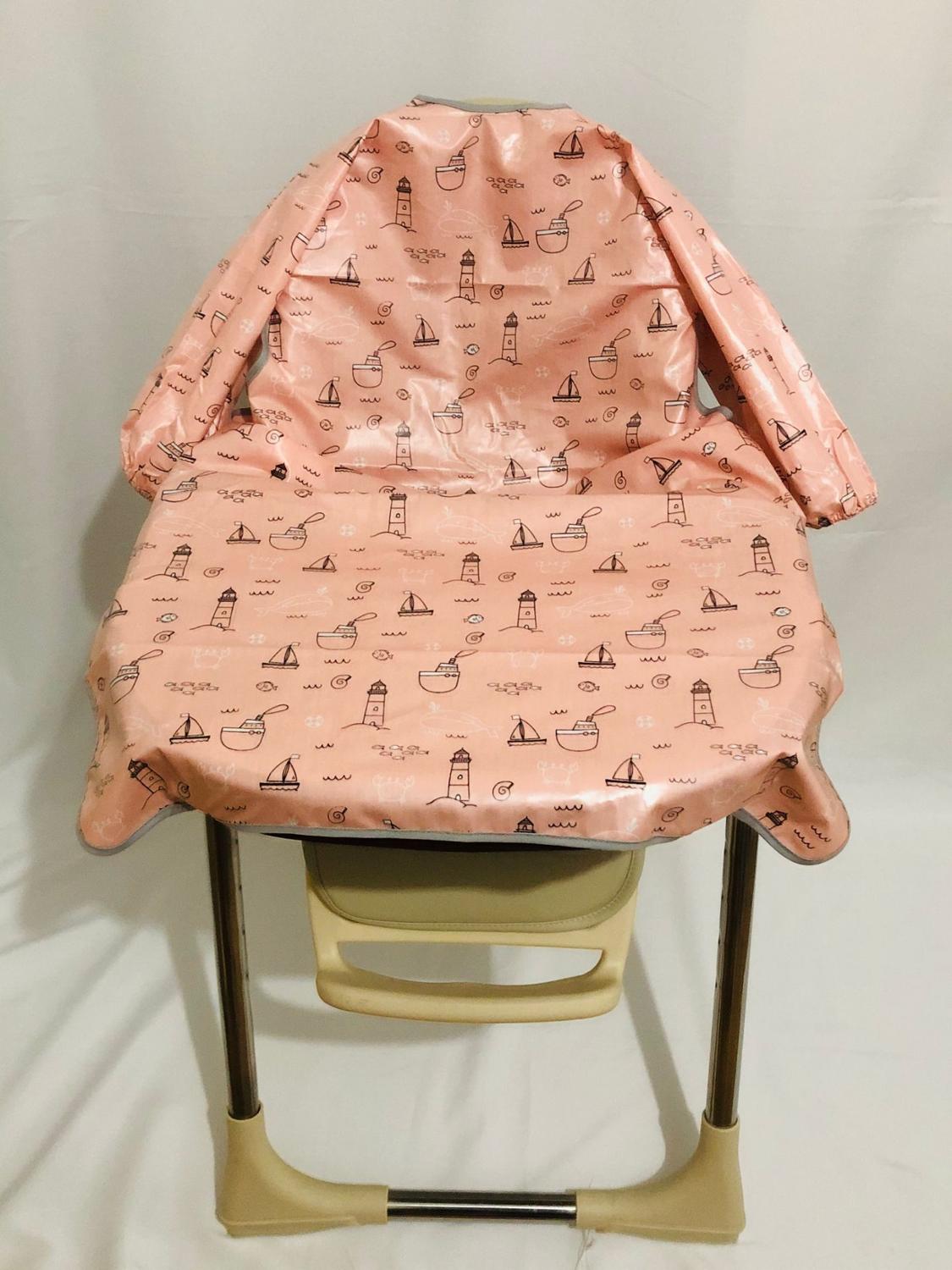 BLW-Baby-Led Weaning Full-Coverage Bib and Apron Combination for Infant, Baby, Toddler Dining chair cover COVERALL/Baby Gown