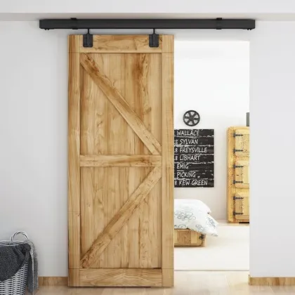 American Solid Wood Indoor Barn Door