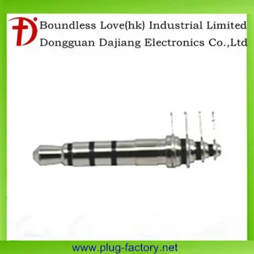 Dajiang 3.5mm 4 pole PCB plug with 4 pin