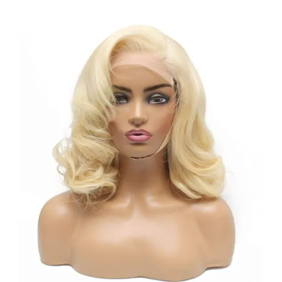 China Lace Wig Vendors Wholesale Cheap Price Good Quality Russian Blonde 613 Human Hair Lace Front Wig