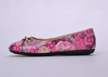 Ballet / Ballerina Flat Shoes , Costom Pink Spring Ladies Pu Upper