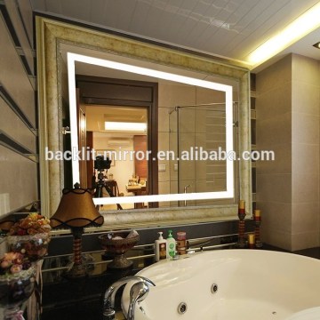 Bath mirror with led bathroom makeup mirror with led