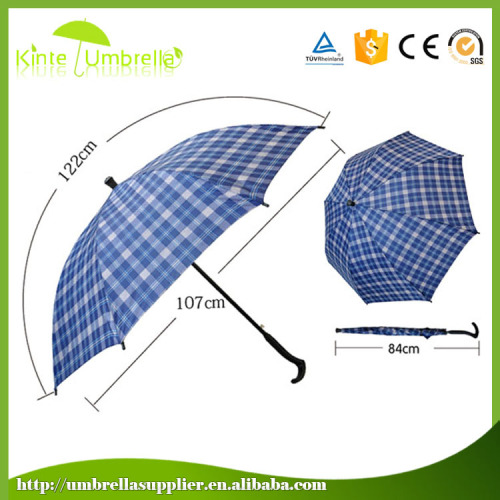 Mostly semi-automatic long creative print stripes auto open cane umbrella