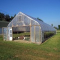 Struktur Gothic High Quality Arch Film Greenhouse