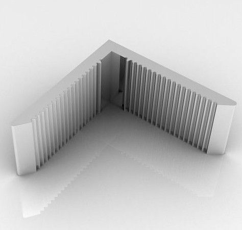 Alloy 6063 / 6061 Aluminum Extrusion Corner For Radiators , Buildings