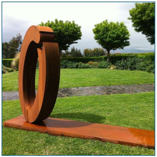 Νέα σχεδίαση υπαίθρια Corten Steel γλυπτική