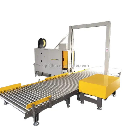 Automatic Folding Tape Sealing Machine Integrated with Strapping Machine for Packing Lines