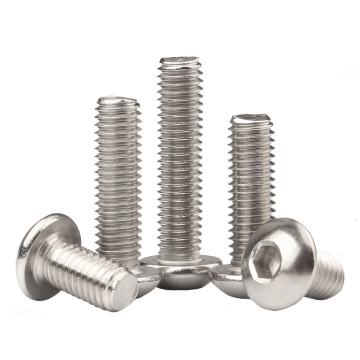 Precision Cold-Forged Button Head Stainless Steel Screws in Metric System
