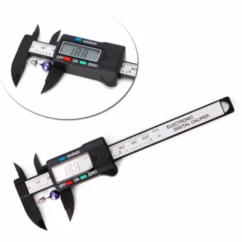 LCD Electronic Digital Vernier Caliper Gauge Measure Stone Bead Gem Jewelry Tool