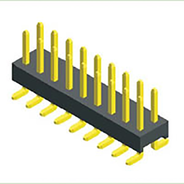 2.2x3.0x2.3mm manlig stifthuvudkontakt Dual Row SMT Vertikal