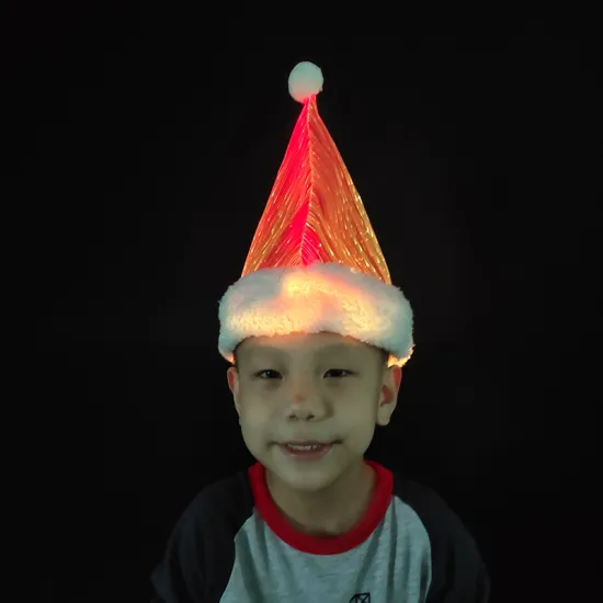 Fiber Optic Christmas Hat - Unique and Funny Optic Cap for Decor