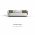 fabric sofa set Contemporary three-seater fabric sofa Supplier