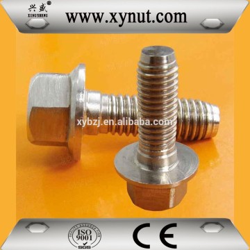 Hex flange bolt din6921 4.8/8.8/10.9/12.9 stainless steel carbon steel made in China fastener manufactory