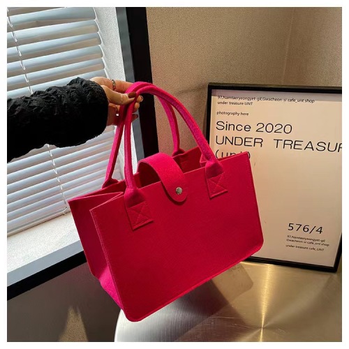 Bolsa de tota de fieltro de las mujeres con logotipo impreso