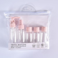 Plastic Empty Travel Bag Set Cosmetic Bottle