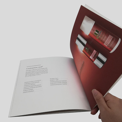Custom Embossed Surface Finshing Cosmetic Paper Brochure