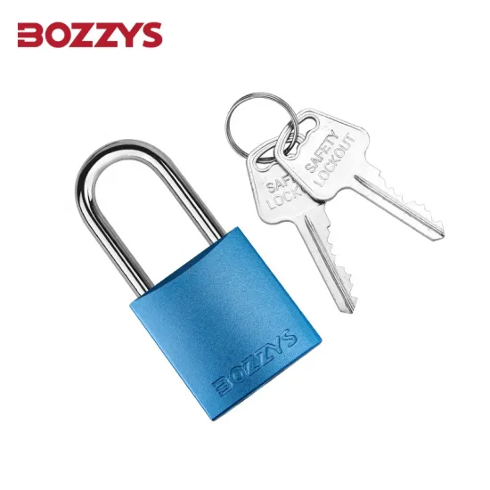 Loto OEM Compact Anodized Aluminium Padlock with 6x38mm Nylon Shackle and Key Retaining Function