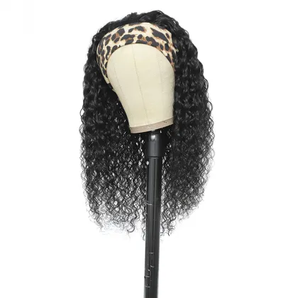 XCCOCO Wholesale Remy Human Hair Headband Wig, Headband Wig Human Hair for Black Women, Water Wave Headband Human Hair Wig