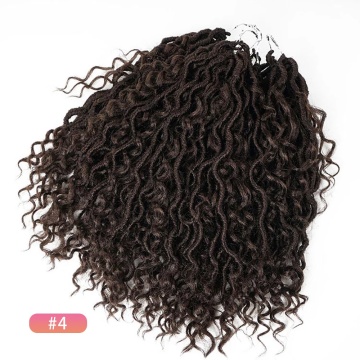 New Goddess Locs Crochet Hair Faux Locs Wavy Crochet Curly Hair Faux Locs Crochet with Curly Ends River Curls Crochet Hair