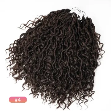 New Goddess Locs Crochet Hair Faux Locs Wavy Crochet Curly Hair Faux Locs Crochet with Curly Ends River Curls Crochet Hair