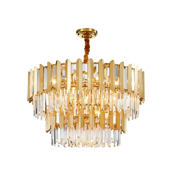 INSHINE Crystal Round Ceiling Chandelier