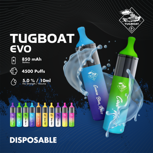 Tugboat Evo Kit jetable 4500 Puffs Vape Device