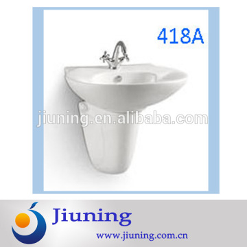2014 new design Ceramic Wall Hung Half Pedestal Wash Basin made in China