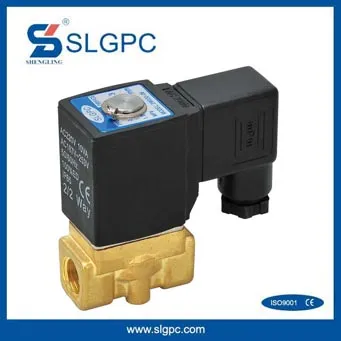 cheap price brass 1/4" 12v push pull solenoid water flow rate control valve 2W030-08 DIN connector type