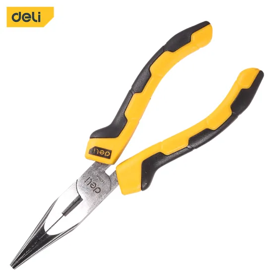 Deli EDL2106 tools clamp cutter professional flat circlip round locking needle 6inch long nose pliers