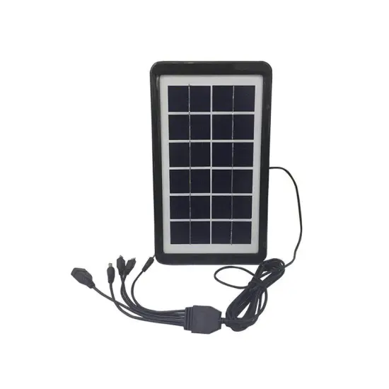 High-Quality 5-in-1 Charging Cable and Energy-Saving Solar Panel Generator Set