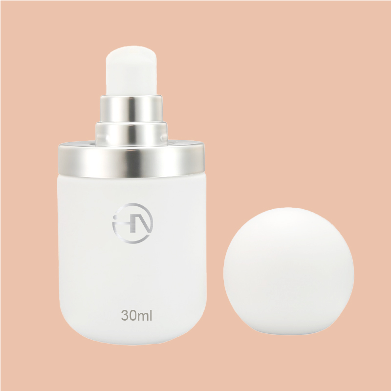 White Glass Pump Bottles for serum