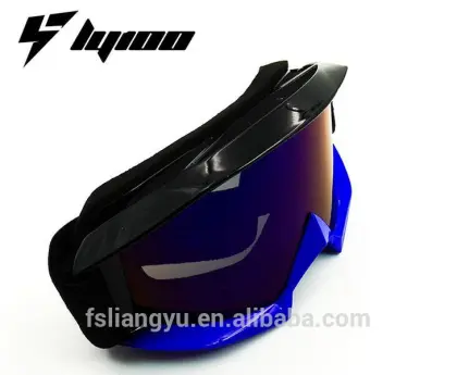 Stylish Black and Blue Mx Motocross Goggles