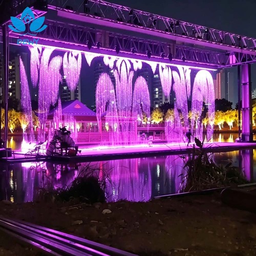 সুন্দর গ্রাফিক জলপ্রপাত ডিজিটাল জল পর্দা