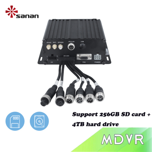 4ch 1080p HDD SD Card Car MDVR