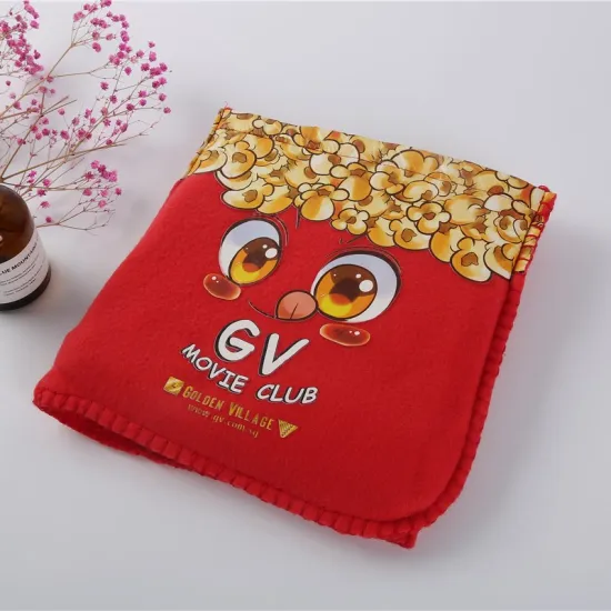 100% polyester   blanket pillows quality and custom print polar fleece blanket