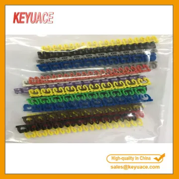 Colorful Plastic Clip on Cable Markers