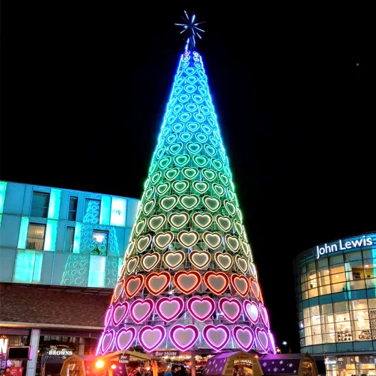 White LED Body Lamp with Steel Lighting for Warm HML Christmas Tree Decoration