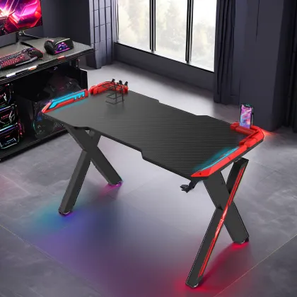 100cm LED Metal Gaming Desk for Gamers