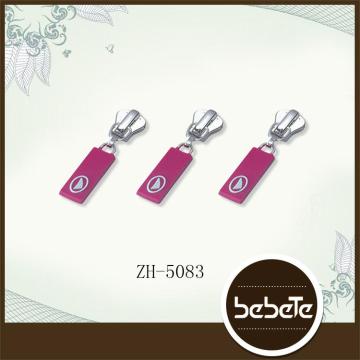 factory direct sale rubber metal clothing metal zipper slider and puller